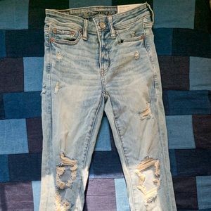 American Eagle Jeans Light Wash Blue